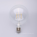 4w 6w 8w Dimmable Straight Filament LED E27 Clear 80mm 95mm 125mm G80 G95 G125